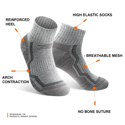 WRELS Merino Wool Thermal Socks – Winter Warm Compression Socks for Skiing, Hiking, Snowboarding & Climbing, Thick Merino Wool Sports Socks
