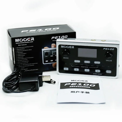 MOOER PE100 Portable Guitar Multi-Effects Processor – 39 Effects, 40 Drum Patterns & 10 Tempo Options