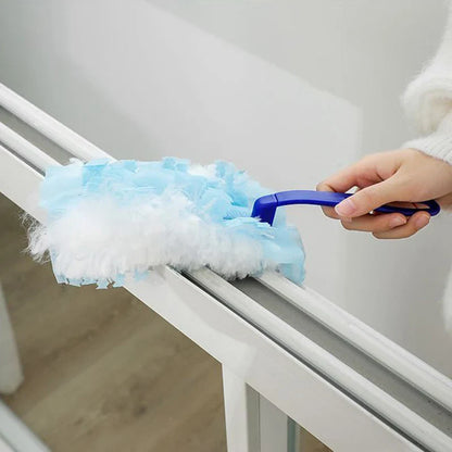 Replacement Microfiber Duster Heads – 10-60pcs Disposable Short Dusters for Home & Office Cleaning, Blinds & Surfaces