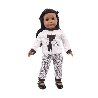 15-Style Doll Pajamas & Nightgowns – Cute Patterns for 18-Inch American & 43cm Born Dolls, Doll Accessories Toy
