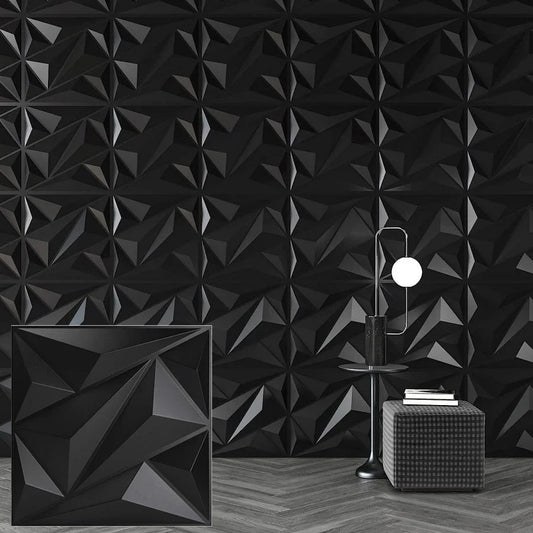 KUUJOJO 3D Textured Wall Panels – Indoor Wall Decoration for Living Room, Bedroom, Hotel, Office, Tape