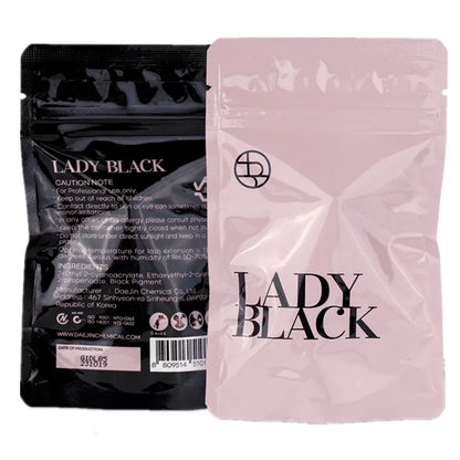 Korea Original 5ml Sky Glue Lady Black - Powerful Low Irritation Lash Glue for Eyelash Extensions, Fast Drying (1-2 Seconds)