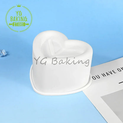 Dorica Silicone Dessert Mold — Single Bento Round, Heart, Square & Star Pudding, Mousse & Chocolate Baking Pan for DIY Cakes and Pastries