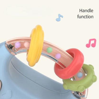 Baby Musical Feeding Bottle Pacifier: Soft Teether Rattles & Educational Toy - Soothing Vocal Music for Infants (0-12 Months)