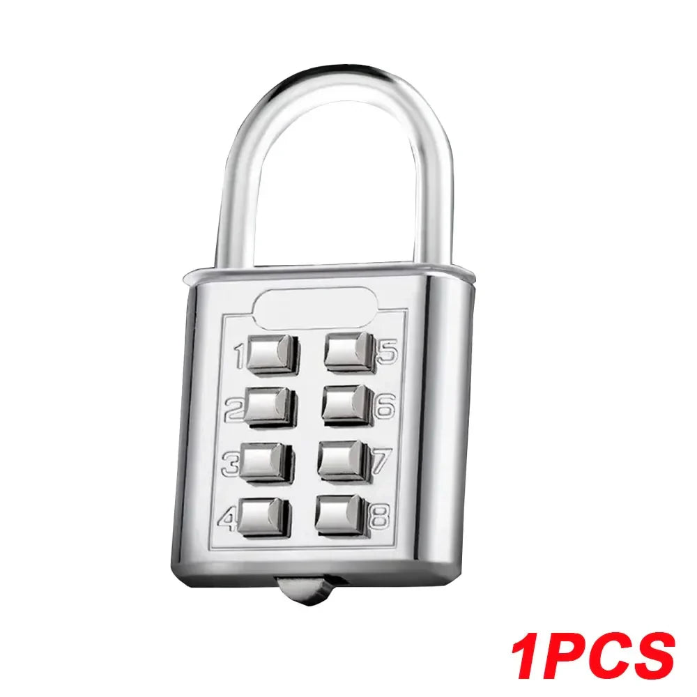 8-Digit Combination Padlock – Waterproof Zinc Alloy Travel Luggage & Outdoor Anti-Theft Smart Lock