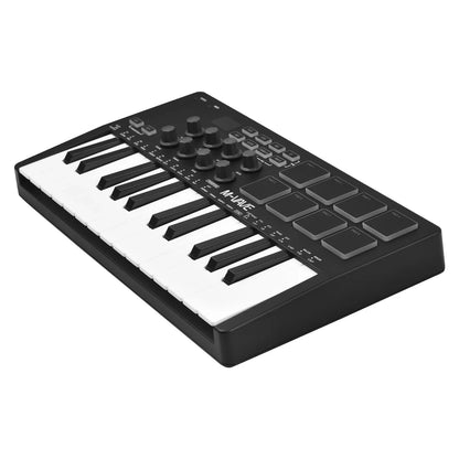 M-VAVE 25 Key MIDI Control Keyboard – Portable USB, Velocity-Sensitive Keys, 8 RGB Pads, 8 Knobs