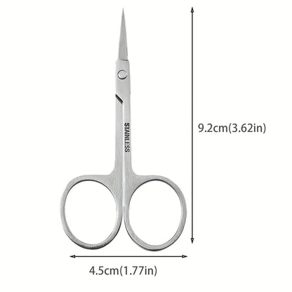 Small Stainless Steel Scissors for Nails, Eyebrows & Nose Hair – Facial Trimmers & Beauty Tools