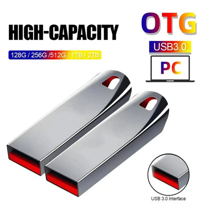 Xiaomi 2TB USB 3.0 Metal Flash Drive - High-Speed Pendrive, Available in 1TB, 512GB, 256GB, Waterproof USB Storage