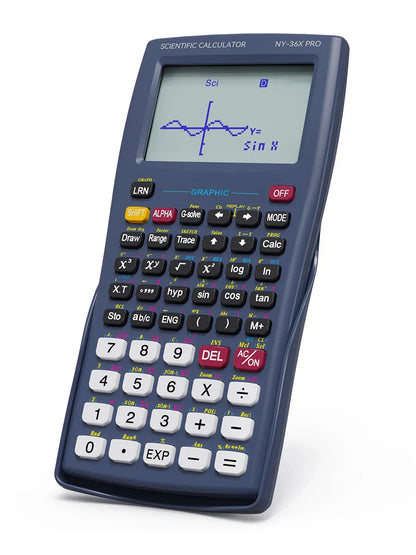 NEWYES 36X Pro Scientific Graphing Calculator – Multi-Function Graphic Science Calculator for Middle & High School Students (Blue)