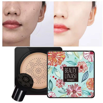 Mushroom Head Air Cushion CC Cream – Natural Moisturizing Foundation, Whitening Concealer & Oil-Control BB Makeup