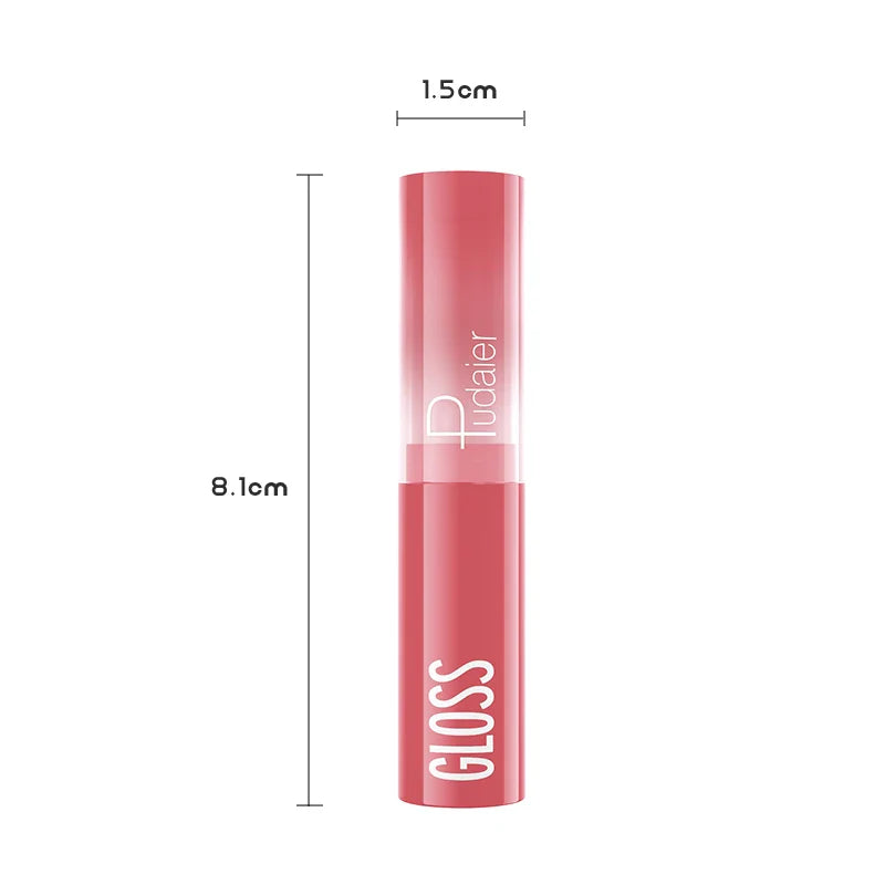 Watery Mirror Lipstick – White, Moisturizing Lip Gloss with Water-Light Shine, Non-Sticky Formula