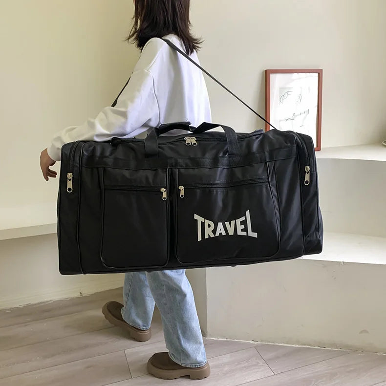 Foldable Travel Bag Y36A – Large Capacity Waterproof Business & Sports Duffel, Wear-Resistant Portable Handbag