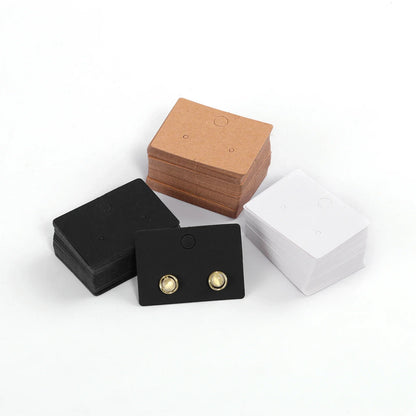 50PCS Jewelry Display Cards — Self-Seal Cardboard Hang Tags for Earrings & Necklaces, Jewelry Organizer Packaging