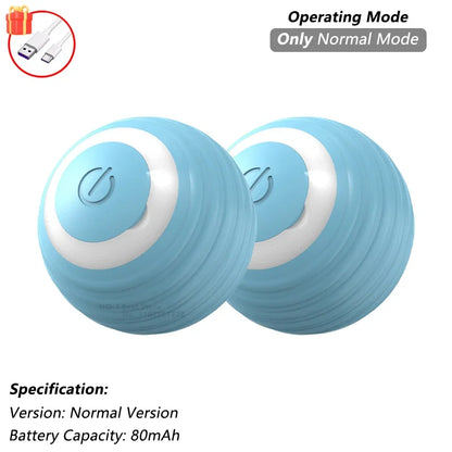 Cat Interactive Ball Toy – Automatic Rolling Ball with Tail, Rechargeable Smart Pet Toy, Intelligent Mouse for Cats