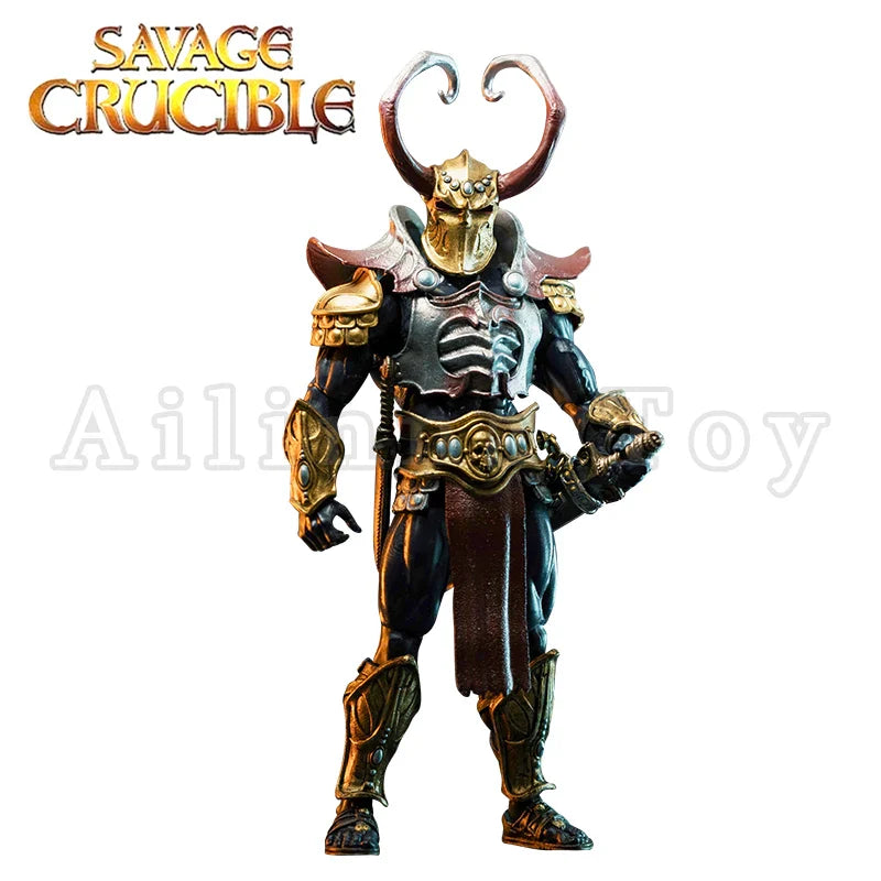 Harbinger Studios 1/12 7-Inch Action Figure – Savage Crucible Wave 2 Jaeger Nashom Krieger Whoman Barbarian Anime Model Gift