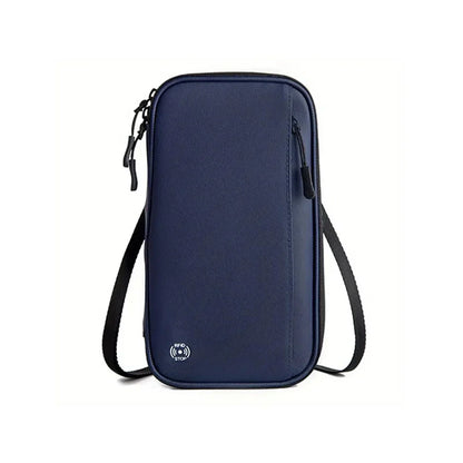 Travel Wallet Passport Holder Crossbody Bag – Card Organizer Neck Pouch for Documents & Tickets