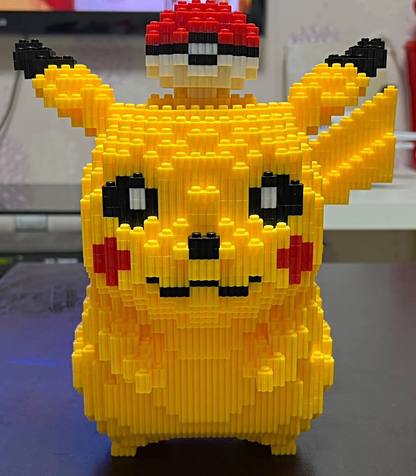 5210PCS Anime Pokemon Pikachu Diamond Micro Building Blocks - Mini Bricks Model, Challenging Decompression Toy Gift