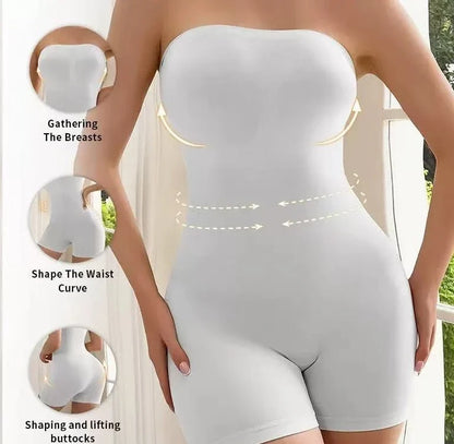 Women’s Seamless Shapewear Bodysuit - High-Waisted Tummy Control & Hip-Lifting Body Shaper