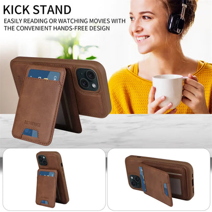 BETOPNICE 2-in-1 Magnetic Leather Wallet Case – Detachable Card Holder for iPhone 11 to 16 Pro Max & 16 Plus