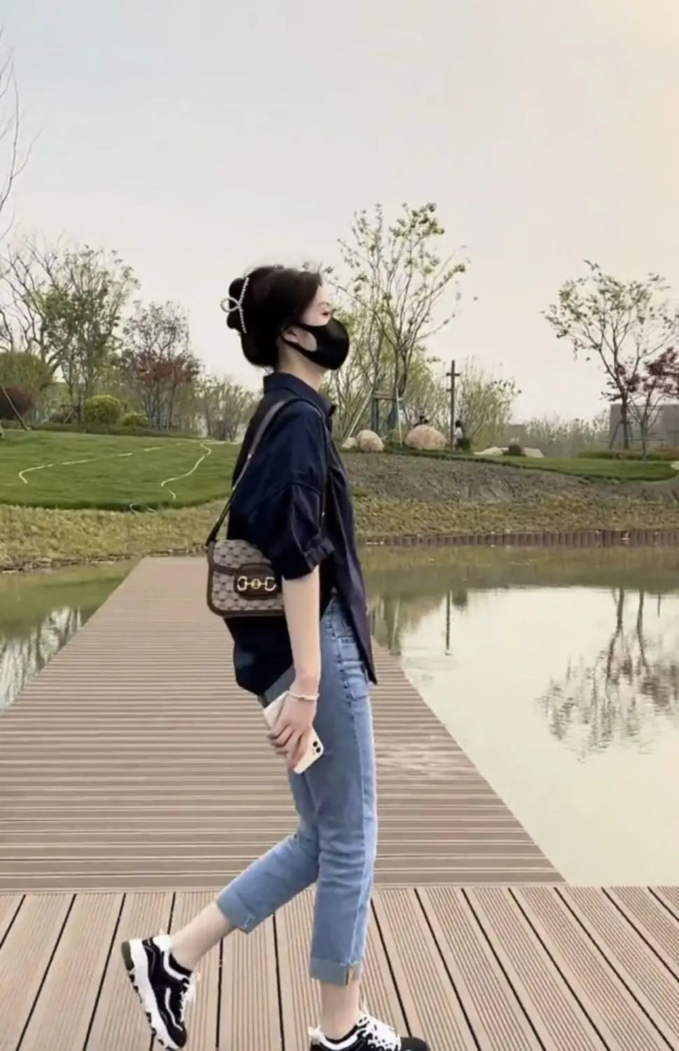 2025 Women’s Cotton Mid-Sleeve Loose Blouse – Casual Irregular Summer Shirt Korean Fashion