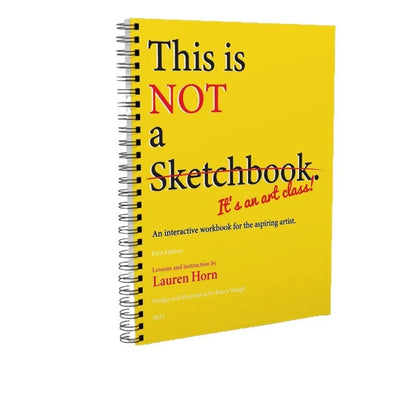 This Is Not a Sketchbook - Interactive A4 Drawing & Coloring Book for Adults & Kids, English Edition
