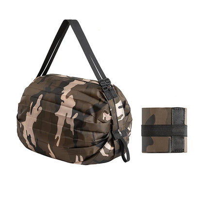 Foldable Storage Bag - Portable Large Capacity Travel & Shopping Bag with Handle