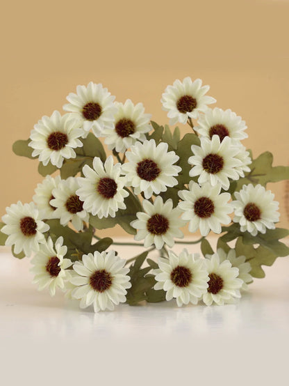 21-Head Artificial Daisy Bouquet - Silk Autumn Flowers for Home, Wedding & Party Decor