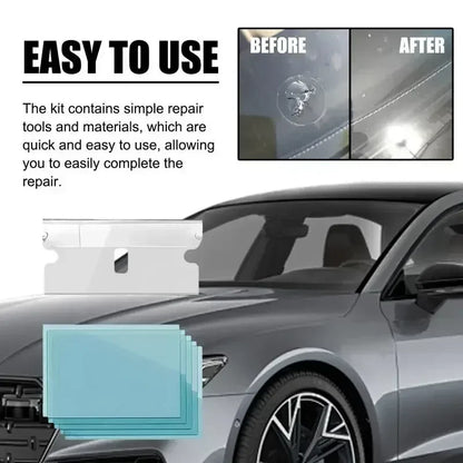 Windshield Repair Kit – DIY Automotive Glass Tool for Chips, Cracks & Star-Shaped Damage