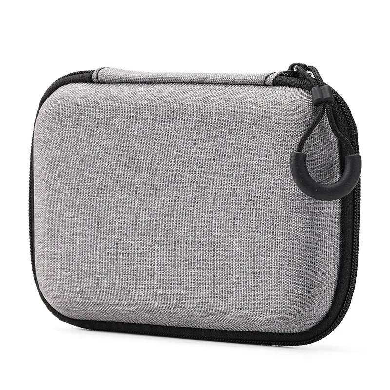 Portable Shockproof Headphone Case – Hard Shell Earphone Bag for Headset, Memory Card & USB Cable Storage