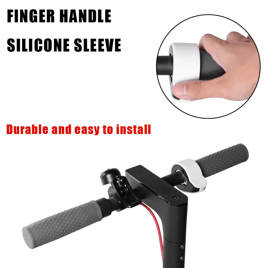 Silicone Handlebar Sleeve for Ninebot ES1 ES2 ES4/MAX G30 Electric Scooters - Durable Skateboard Grip Cover Accessory