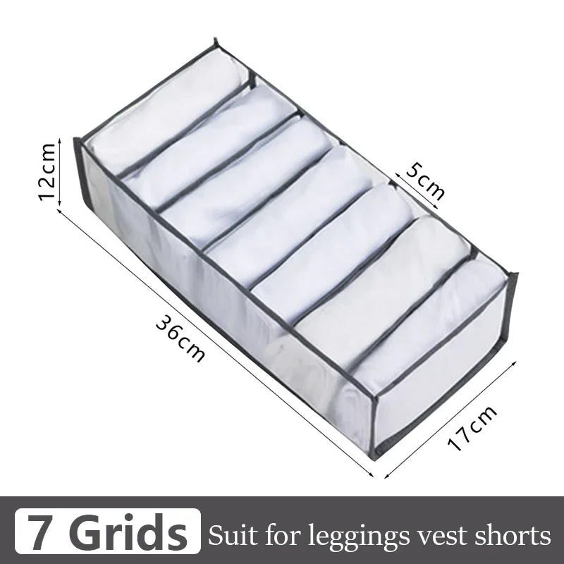 Underwear & Clothing Organizer Storage Box – Sports Bra, Socks & Panties Drawer Divider for Wardrobe & Cabinet Organization
