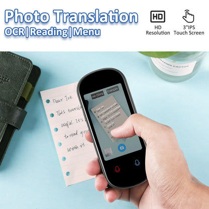 Z2 Instant AI Voice Translator – Portable Real-Time Language Translator Device with 3.1” Touch Screen, Photo Translation & Voice Recording for Travel, Business & Learning