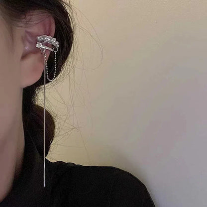 Delicate Tassel Clip-On Earrings – No-Piercing Ear Cuffs for Women, Fashion Jewelry Gifts