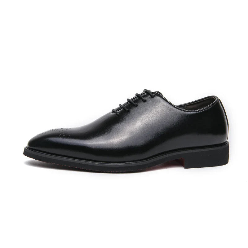 Luxury Men’s Leather Oxford Dress Shoes – High-Quality Gentleman Wedding & Office Shoes 2024