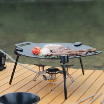 Detachable Grill Tripod Stand : Aluminum Alloy Vertical Barbecue Bracket for Outdoor Griddle Grill - Portable BBQ Accessory