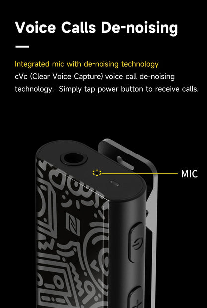 HiBy W3 II/W3 GEN 2 Type C USB DAC Dongle - Wireless Bluetooth Decoder, Headphone Amplifier, AMP, CarPlay, NFC, CVC Mic for Android & iOS