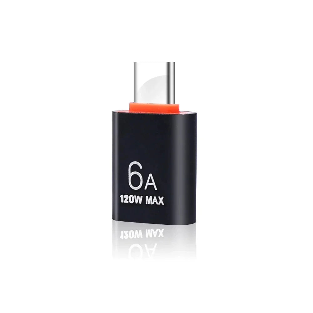 6A USB 3.0 to Type-C & Type-C to USB OTG Adapter – Fast Charging Connector for Samsung, Xiaomi, PC & MacBook Pro