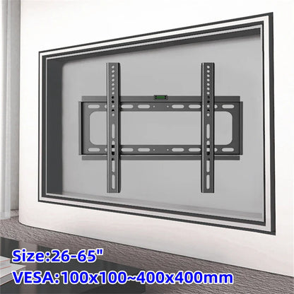 26–65in Universal TV Wall Mount – Adjustable Low Profile Bracket for LCD & LED Monitors