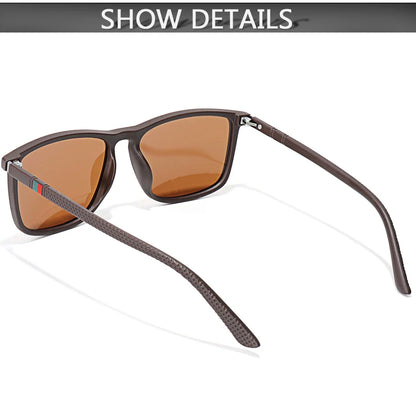 Luxury Square Vintage Polarized Sunglasses for Men & Women – UV400 Cycling, Driving, Fishing Eyewear