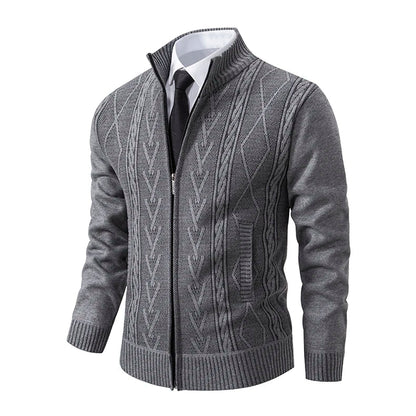 2023 Autumn & Winter Cashmere Padded Sweater Coat - Warm Casual Men’s Knitted Jacket