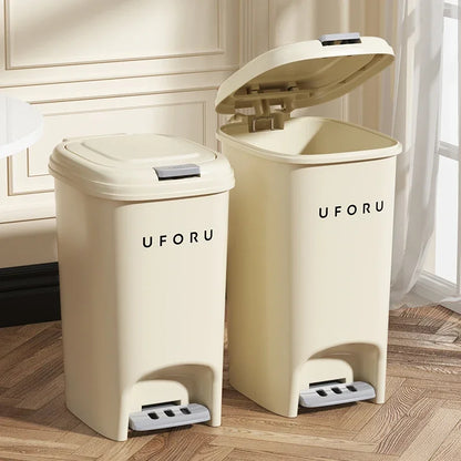 10L/20L Double Pedal Trash Can – Large Capacity Kitchen & Bathroom Bin with Lid, Foot/Push Type