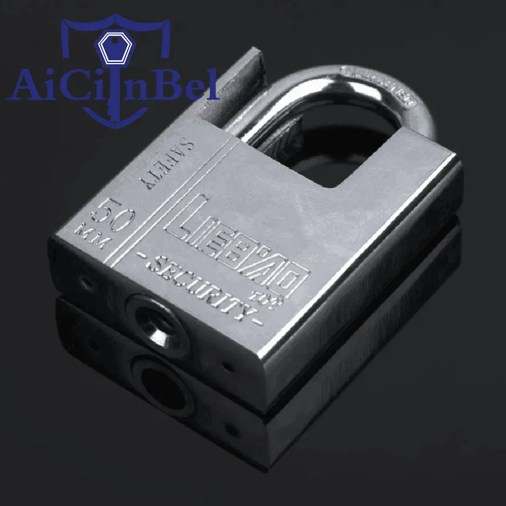 Keyed Padlock – Waterproof & Antirust Multifunctional Anti-Theft Lock, Pry Door & Window Security Lock