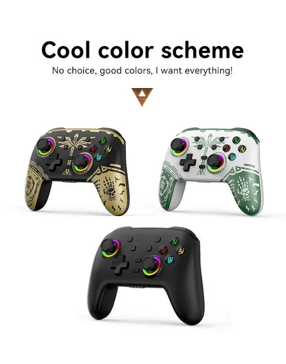 Wireless Pro Gamepad Controller for Nintendo Switch OLED/Lite & Elite – Bluetooth 6-Axis Joystick for PC & Steam Deck