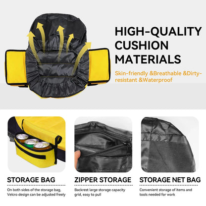 Universal Waterproof Lawn Tractor Seat Cover with Storage Pockets – Heavy Duty Fit for John Deere, Kubota & Cub Cadet Tractors