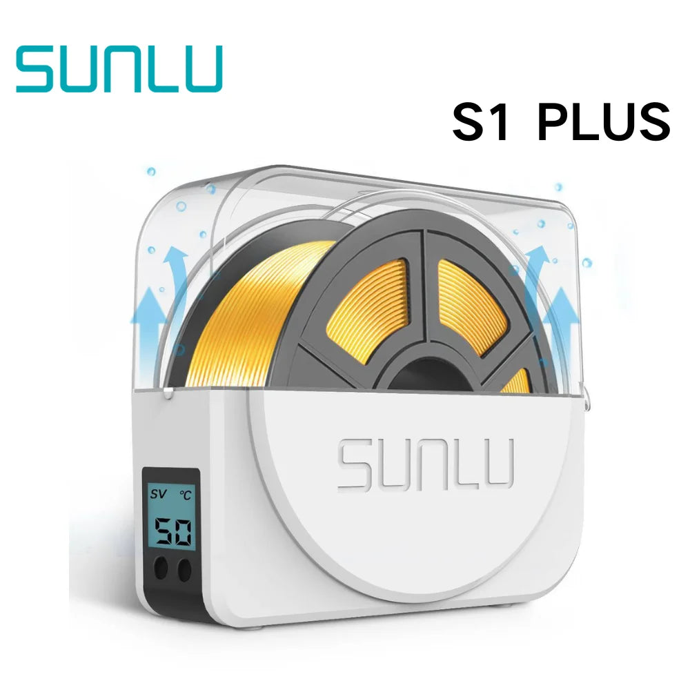 SUNLU S1+ 3D Filament Drying Box – Fila-Dryer Storage Holder for Dry Filament with Fast Heating