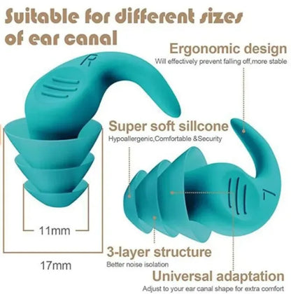 Antinoise Earplugs – Noise Reduction Sound Insulation Ear Protection for Sleeping, Swimming & Travel Waterproof Comfort Earplugs