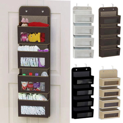 Space-Saving Non-Woven Storage Bag - Wall Hanging Wardrobe Organizer for Baby Diapers, Closet, Dorm, Bath & Kitchen Essentials