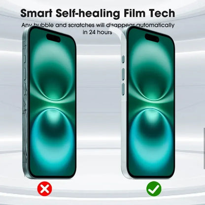 16PM Side Hydrogel Film Screen Protector | Protective Border Frame for iPhone 16, 15, 14 Pro Max, Plus, 14 ProMax, 13 Mini
