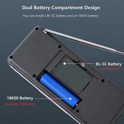Portable Bluetooth FM Radio Speaker — Wireless Stereo with USB, TF Card & Rechargeable Battery
