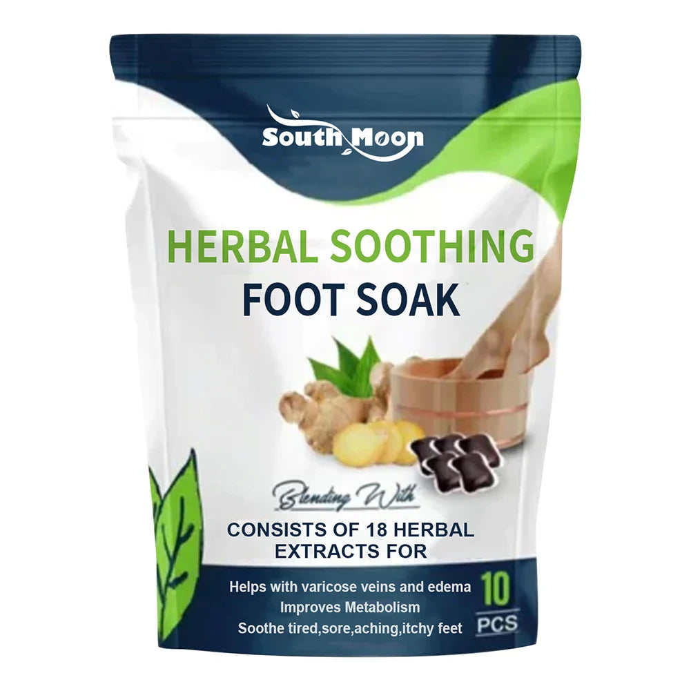10PCS Detox Foot Soak – Herbal Lymphatic Health, Blood Circulation, Fat Burning, Stress Relief & Foot Bath Dehumidification